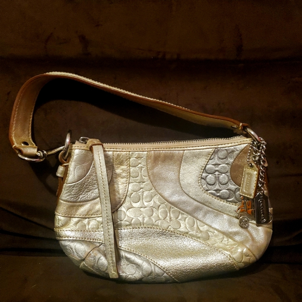 Coach Metallic Patchwork purse